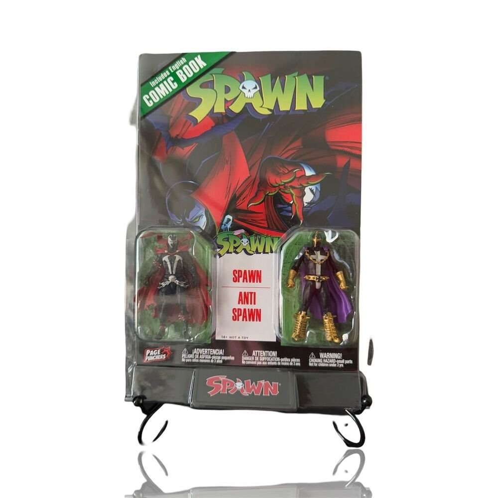 McFarlane Toys Spawn & Anti-Spawn 3" Figure 2 Pack with Comic Book